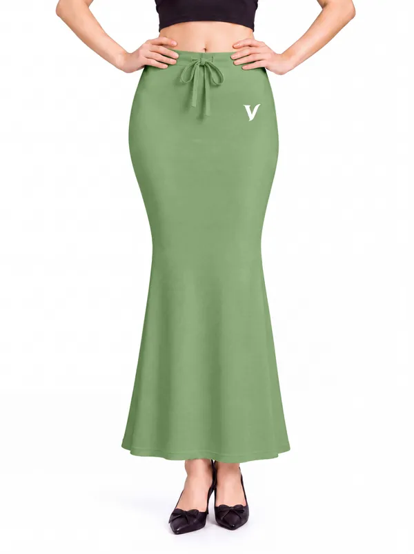 Green_Microfiber_Bodycon_Maxi_Saree_Shapewear_For_Women