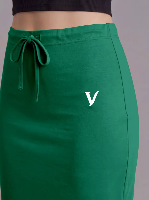 Green_Microfiber_Flared_Maxi_Saree_Shapewear_For_Women