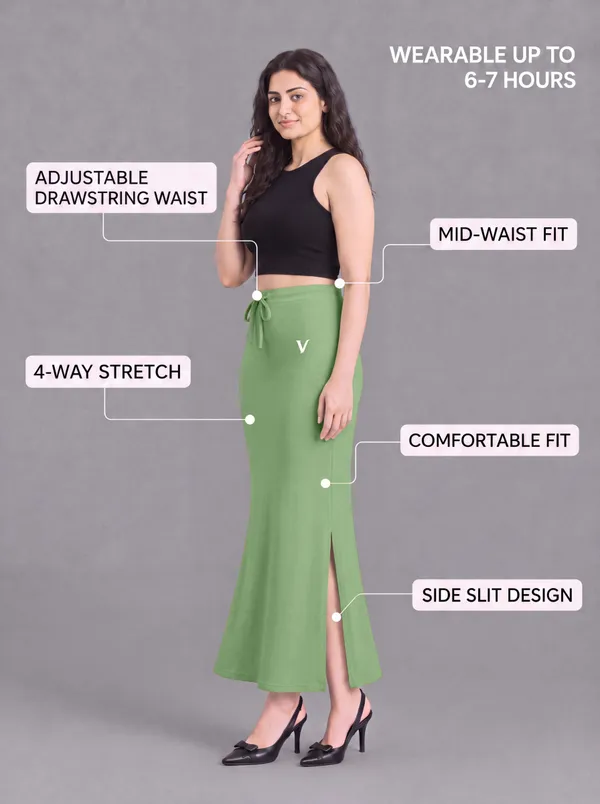 Green_Microfiber_Bodycon_Maxi_Saree_Shapewear_For_Women