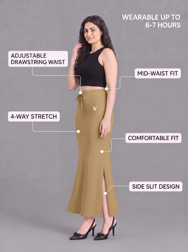 Beige_Microfiber_Flared_Saree_Shapewear_For_Women