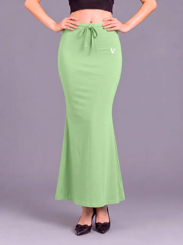 Green_Microfiber_Flared_Maxi_Saree_Shapewear_For_Women