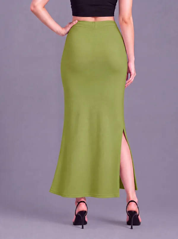 Olive_Green_Microfiber_Mermaid_Maxi_Saree_Shapewear_For_Women