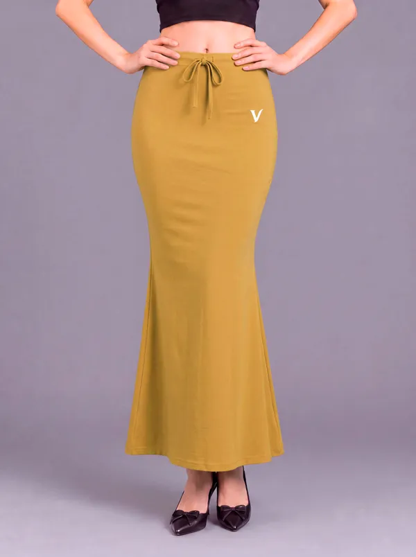 Mustard_Microfiber_Bodycon_Slit_Saree_Shapewear_For_Women