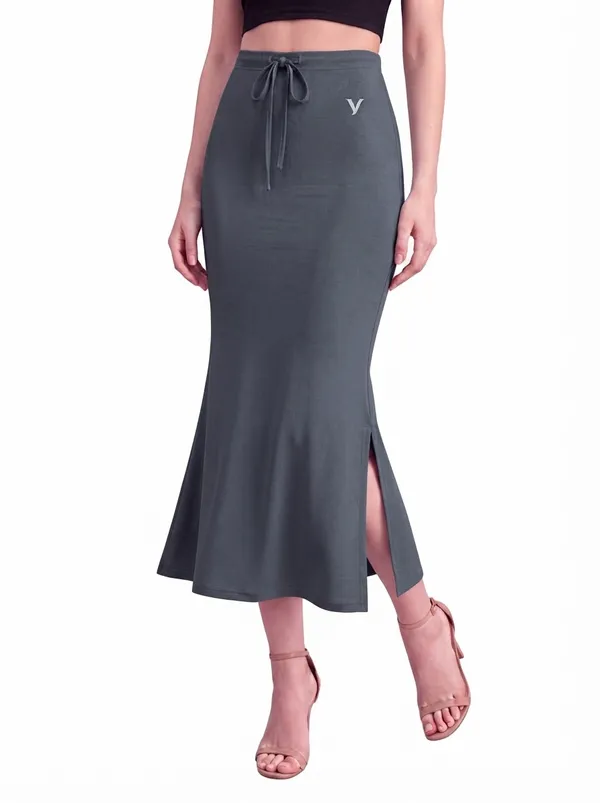 Grey_Microfiber_Mermaid_Saree_Shapewear_For_Women