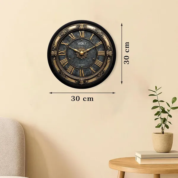 Plastic_Glass_Minimalist_Round_Analog_Brown_Wall_Clock
