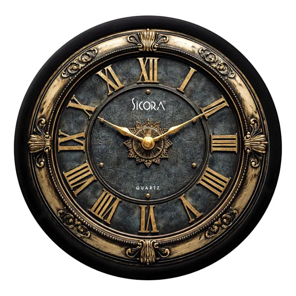 Plastic_Glass_Minimalist_Round_Analog_Brown_Wall_Clock