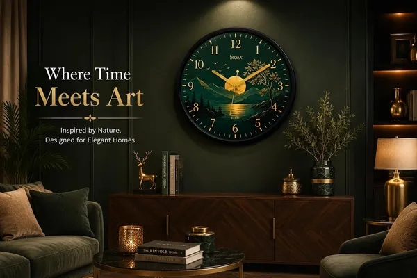 Plastic_Glass_Minimalist_Round_Analog_Green_Wall_Clock