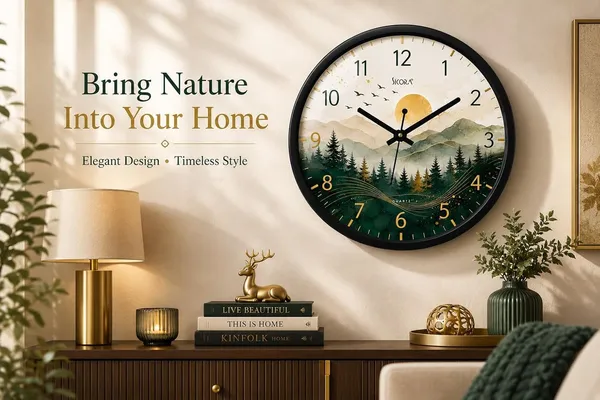 Plastic_Glass_Minimalist_Round_Analog_Green_White_Wall_Clock