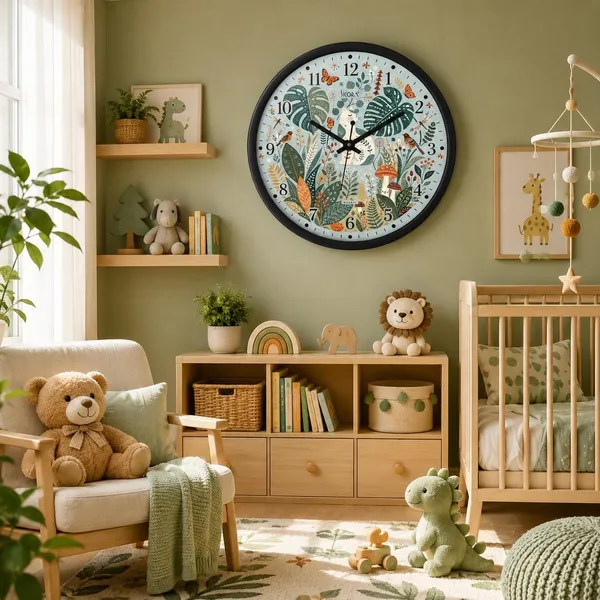 Plastic_Glass_Minimalist_Round_Analog_Light_Green_Wall_Clock