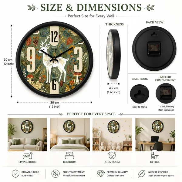 Plastic_Glass_Minimalist_Round_Analog_Green_Wall_Clock