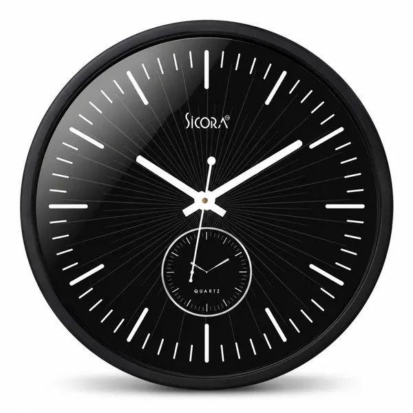 Plastic_Glass_Minimalist_Round_Analog_Green_Black_Wall_Clock_And_Black_Wall_Clock