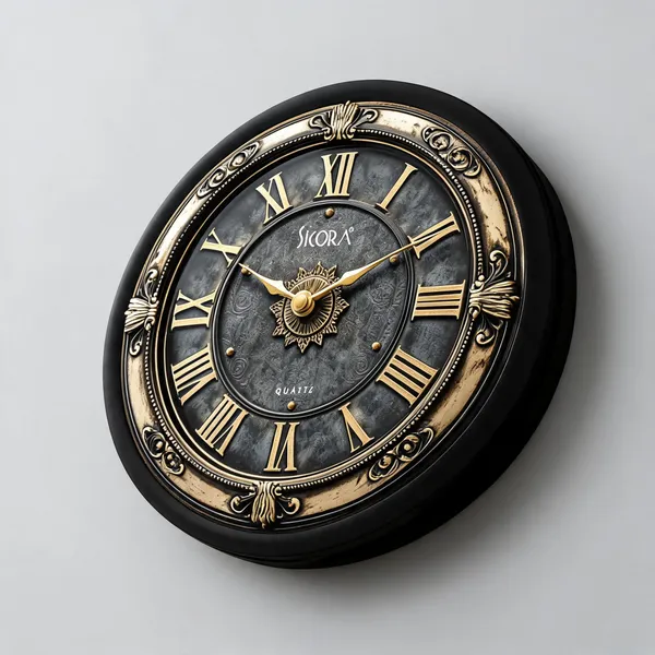 Plastic_Glass_Minimalist_Round_Analog_Brown_Wall_Clock
