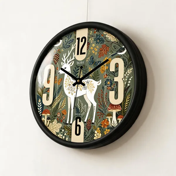 Plastic_Glass_Minimalist_Round_Analog_Green_Wall_Clock