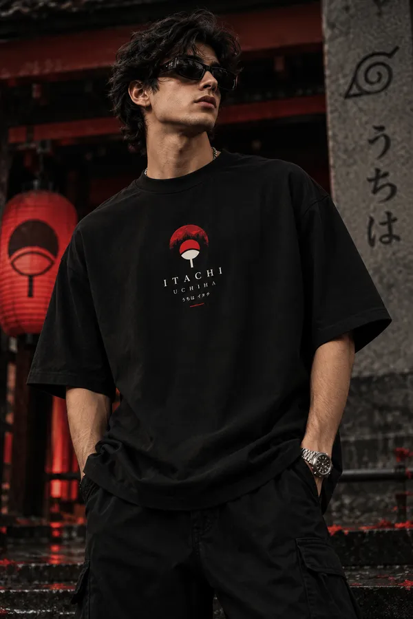 Black_Cotton_Oversized_Itachi_Uchiha_Anime_T-Shirt_For_Unisex