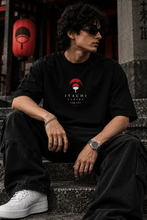 Black_Cotton_Oversized_Itachi_Uchiha_Anime_T-Shirt_For_Unisex