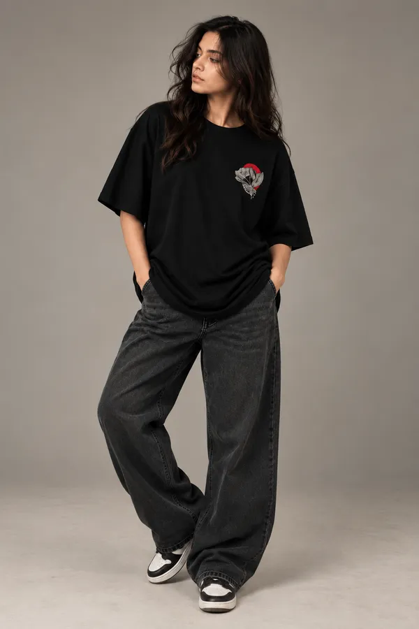 Black_Cotton_Oversized_Tshirt_For_Unisex