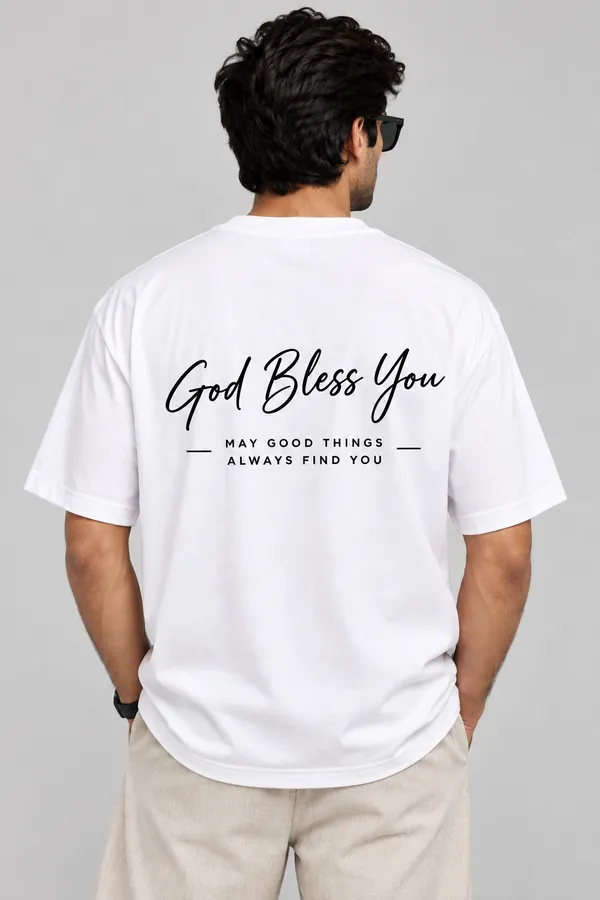 White_Cotton_Oversized_God_Bless_You_T-Shirt_For_Unisex