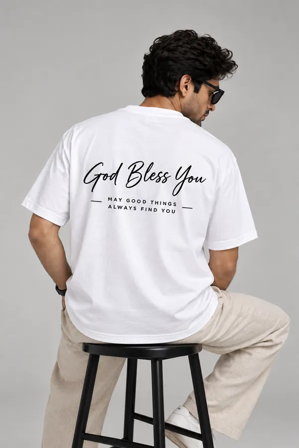 White_Cotton_Oversized_God_Bless_You_T-Shirt_For_Unisex