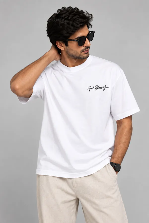 White_Cotton_Oversized_God_Bless_You_T-Shirt_For_Unisex