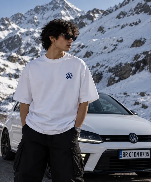 White_Cotton_Oversized_Volkswagen_Graphic_T-Shirt_For_Unisex