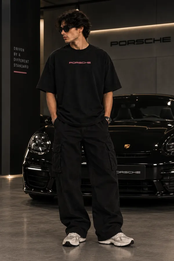Black_Cotton_Oversized_Porsche_Gt3_Rs_Graphic_T-Shirt_For_Unisex