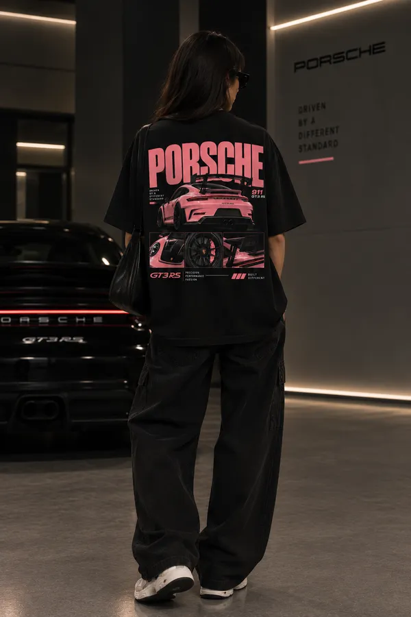 Black_Cotton_Oversized_Porsche_Gt3_Rs_Graphic_T-Shirt_For_Unisex