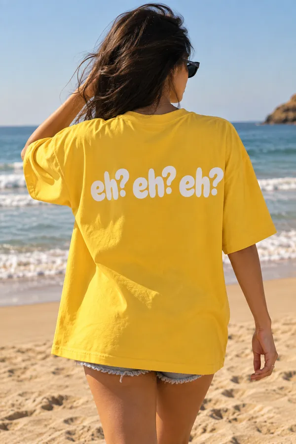 Yellow_Cotton_Oversized_Pop_Art_Eye_Graphic_T-Shirt_For_Unisex