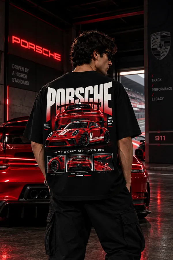 Black_Cotton_Oversized_Porsche_911_Gt3_Rs_T-Shirt_For_Unisex