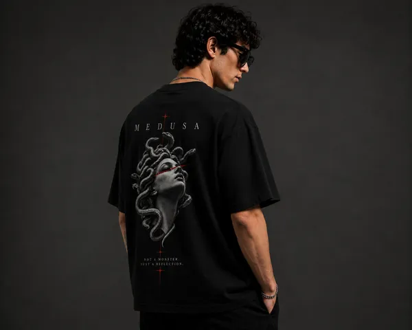 Black_Cotton_Oversized_Medusa_Snake_Graphic_T-Shirt_For_Unisex