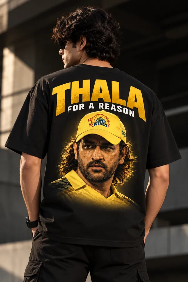 Black_Cotton_Oversized_Thala_For_A_Reason_T-Shirt_For_Unisex