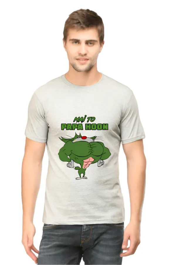 Manmaker_S_Jack_Oggy_And_The_Cockroaches_T_Shirt_Grey_Melange