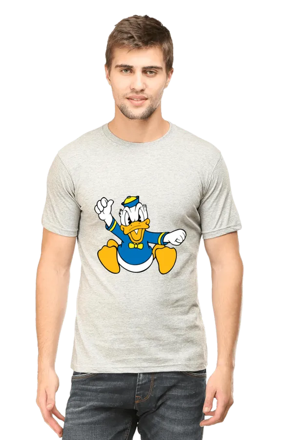 Manmaker_S_Donald_Duck_T_Shirt_Grey_Melange
