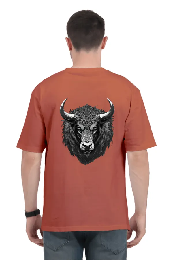 Manmaker_S_Old_Bull_Oversized_T_Shirt_Coral
