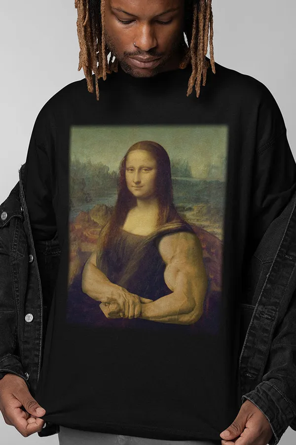 Manmaker_S_Mona_Lisa_Oversized_Gym_T_Shirt_Black