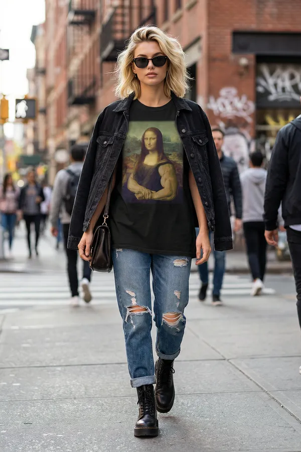 Manmaker_S_Mona_Lisa_Oversized_Gym_T_Shirt_Black