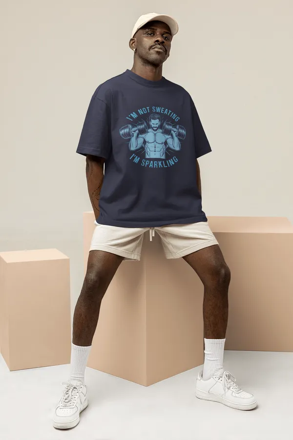Manmaker_S_Gym_Workout_Oversized_T_Shirt_Navy_Blue