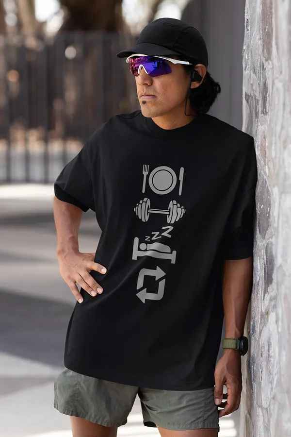 Manmaker_S_Routine_Oversized_T_Shirt_L