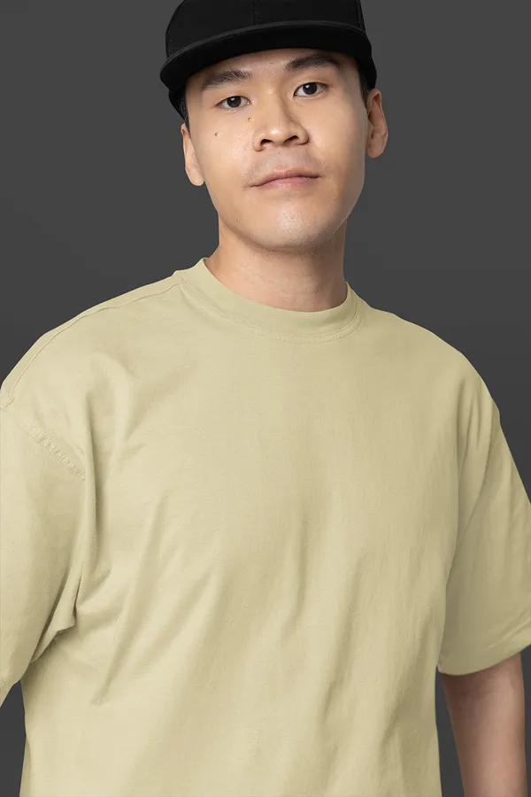 Manmaker_S_Beige_Oversized_T_Shirt_Xxl