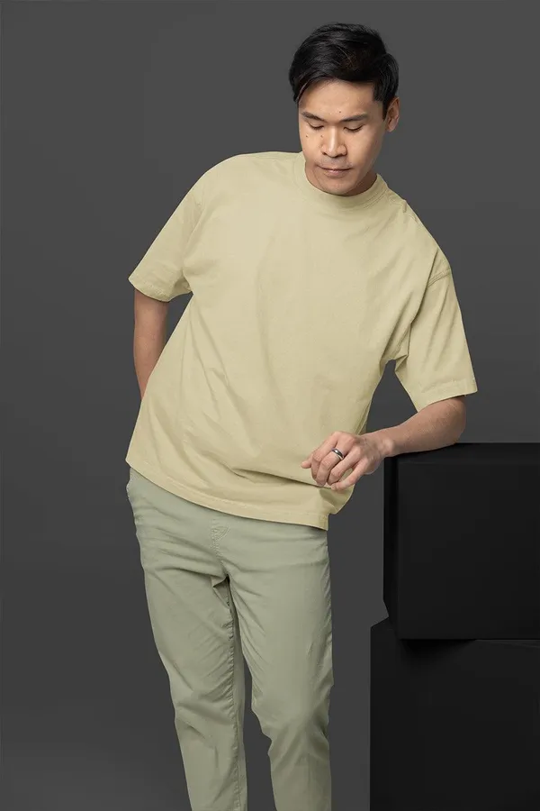 Manmaker_S_Beige_Oversized_T_Shirt_Xxl