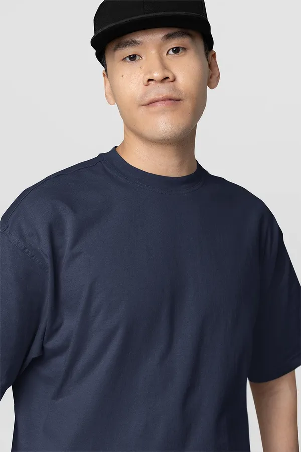 Manmaker_S_Navy_Blue_Oversized_T_Shirt_Xl