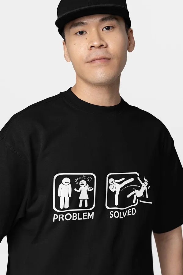 Manmaker_S_Problem_Solved_Oversized_T_Shirt_L