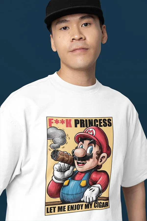 Manmaker_S_Super_Mario_White_Oversized_T_Shirt_Xxl