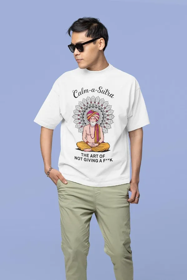 Manmaker_S_Calm_A_Sutra_Oversized_T_Shirt_White
