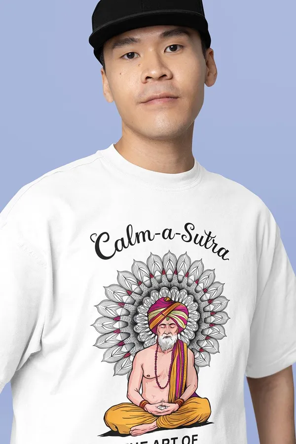 Manmaker_S_Calm_A_Sutra_Oversized_T_Shirt_White