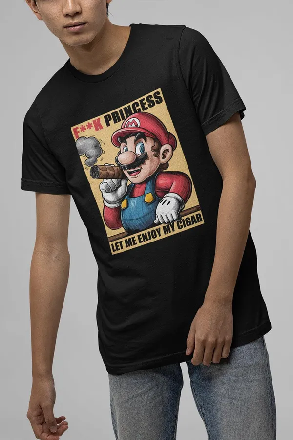 Sale_Manmaker_Super_Mario_Regular_Fit_T_Shirt_S