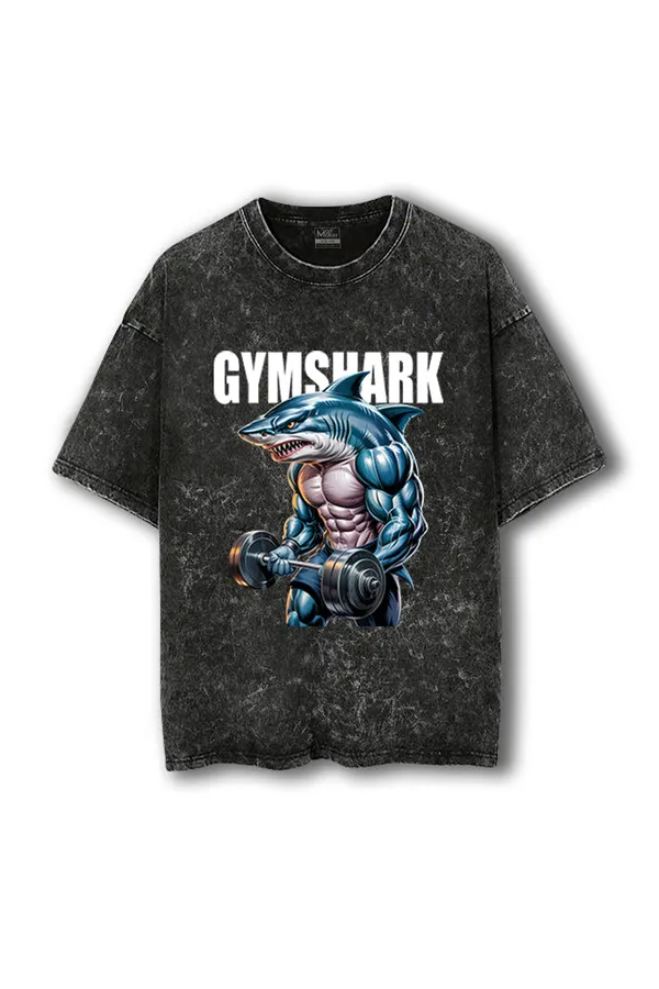 Manmaker_Gym_Shark_Acid_Wash_Oversized_Gym_T_Shirt