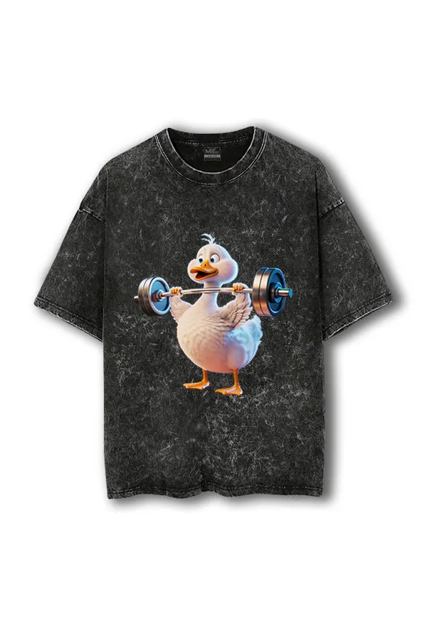 Manmaker_Duck_Acid_Wash_Oversized_Gym_T_Shirt