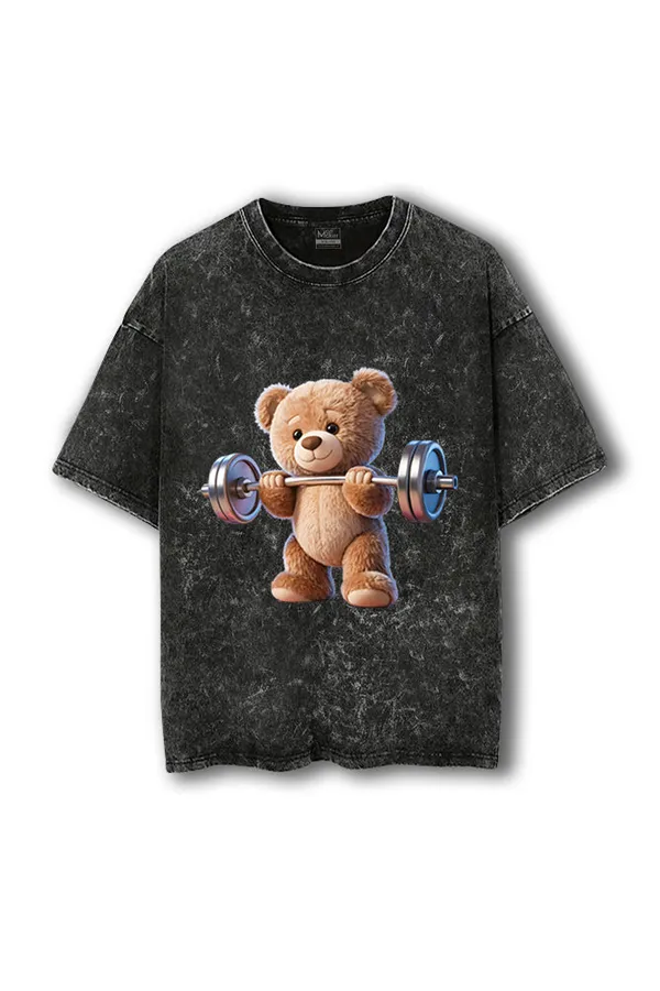 Manmaker_Teddy_Acid_Washed_Oversized_Gym_T_Shirt