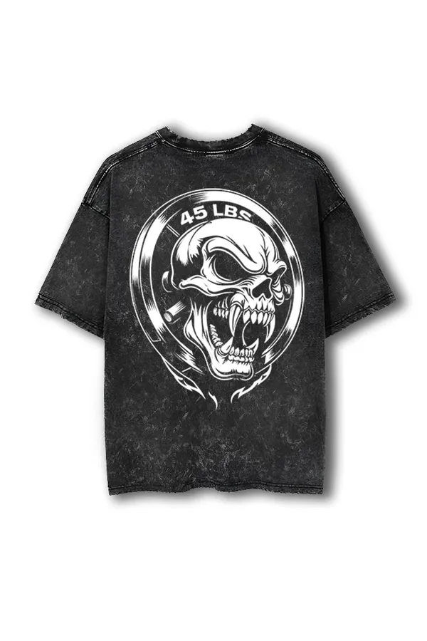 Manmaker_45_Lbs_Acid_Wash_Oversized_Gym_T_Shirt