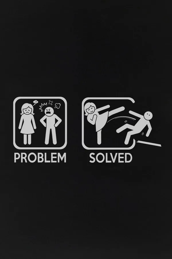 Manmaker_Problem_Solved_Female_Oversized_T_Shirt_Black